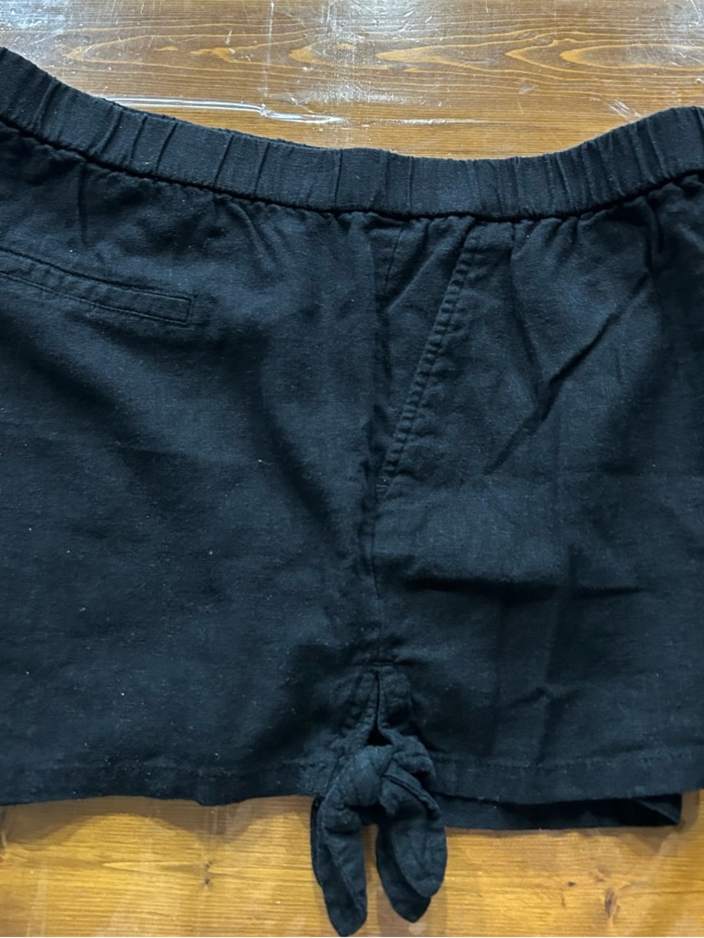 Old Navy Black Linen Shorts LG